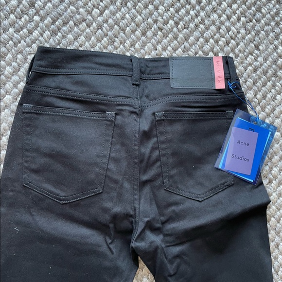 [NEW] Acne Studios SLIM FIT MENs JEANS PANTS // NORTH STAY BLACK (Size 30) - Picture 9 of 11